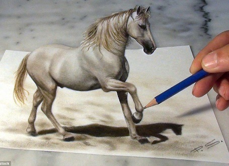 Những hình vẽ của Stefan Pabst khiến bạn phải nhìn lại ít nhất một lần thứ 2, để xác định thật - giả. Ngay cả những hình vẽ đơn giản bằng chì cũng tạo nên những hiệu ứng ấn tượng.