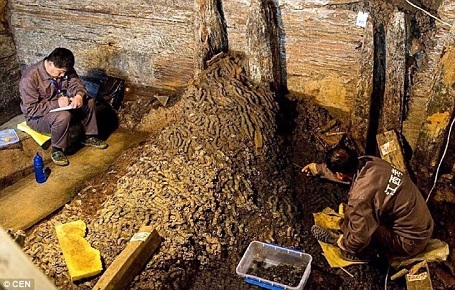 Tìm thấy 2 triệu đồng tiền xu trong mộ cổ 2.000 năm tuổi - 2 Các nhà khảo cổ tin rằng ngôi mộ này thuộc về một người cháu trai của Hán Vũ Đế.