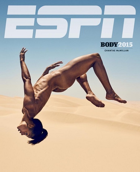 Những bìa báo quốc tế ấn tượng nhất năm 2015 - 10 Tạp chí ESPN, Body Issue. Ảnh: Carlos Serrao.