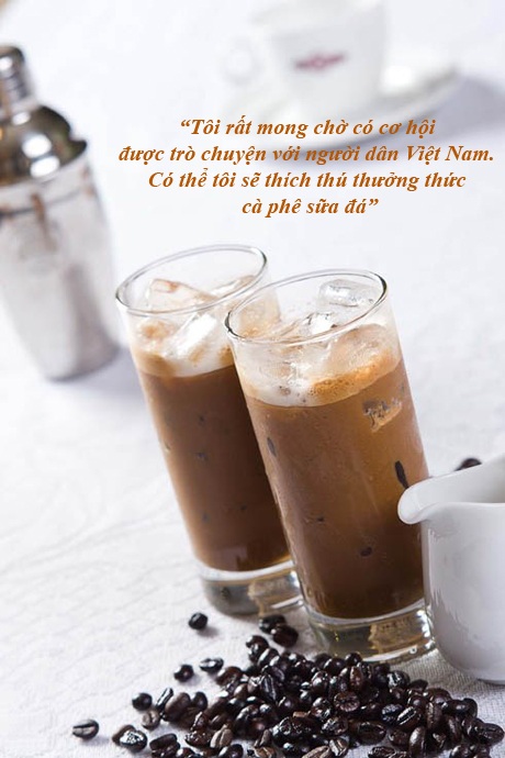 
Trong bài phát biểu ngày 23/5, Tổng thống Mỹ Barack Obama nói rằng ông muốn thưởng thức “cà phê sữa đá” của Việt Nam. Ông cũng gửi lời “xin chào” và nói “xin cảm ơn” bằng tiếng Việt khi mở đầu và kết thúc bài phát biểu.

