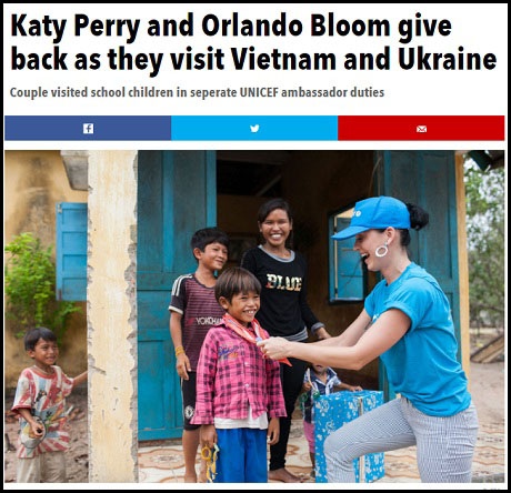 Báo chí nước ngoài đưa tin về chuyến đi của Katy Perry đến Việt Nam - 14 Tờ The Sun (Anh)