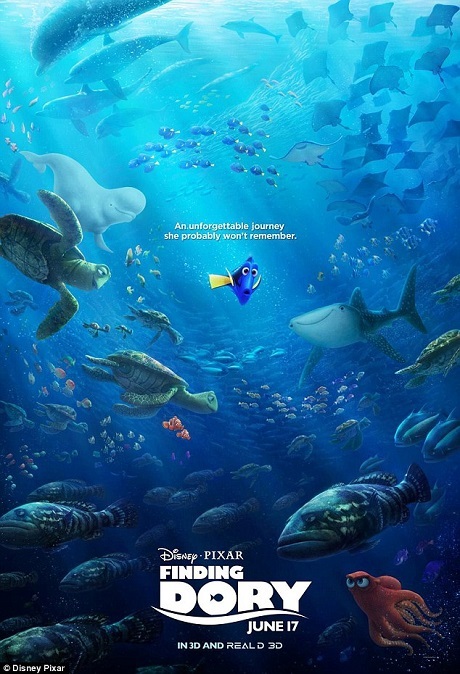 “Finding Dory” lập kỷ lục mới trong lịch sử điện ảnh - 6 “Chú cá kiếm vàng” Dory của phòng vé.