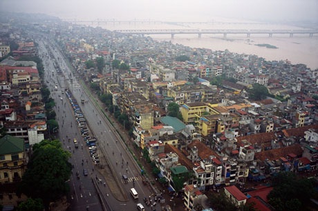 Hà Nội nhìn từ trên cao, 2004.