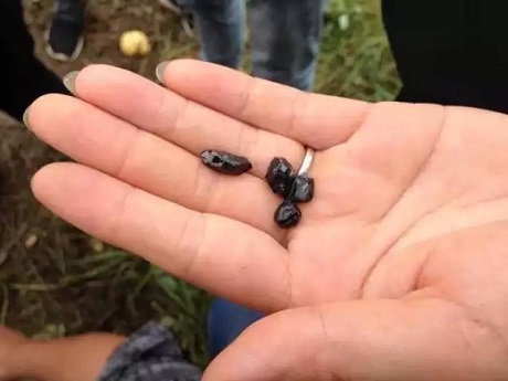 Dân làng phát hoảng vì “dân tứ xứ” đổ xô đến đào… đá quý - 6 Một vài “thành tựu” của những người đi đào đá quý ở Hậu Trang.