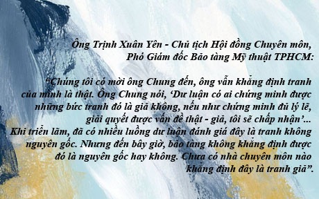 Một tuần của nhiều câu chuyện lùm xùm tranh cãi - 6 Chưa có cơ sở khẳng định tranh trở về từ Châu Âu là tranh giả!