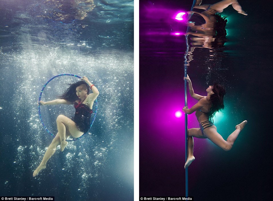 Thậm chí có những người đẹp xuất hiện trong bộ ảnh còn không biết bơi, họ chỉ gắng hết sức nín thở dưới nước và thực hiện được những bức hình đẹp với tạo dáng nghệ thuật.