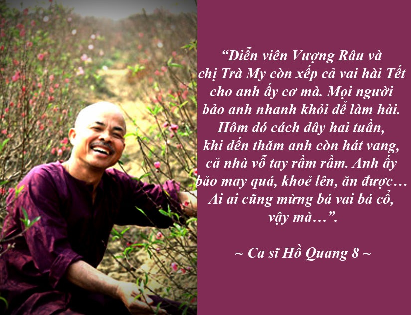 Phát ngôn của các tân Hoa hậu, Á hậu gây chú ý nhất tuần - 6 NSƯT Hán Văn Tình đã qua đời tại nhà riêng - Thông tin từ ca sĩ Hồ Quang 8 và diễn viên Trà My cho biết, nghệ sĩ Hán Văn Tình vừa trút hơi thở cuối cùng vào hồi 11h20 phút ngày 4/9 tại nhà riêng ở quận Nam Từ Liêm, Hà Nội. Ông thọ 60 tuổi.