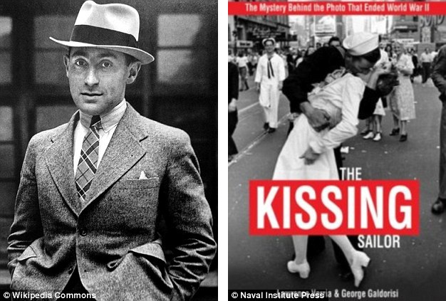 Người phụ nữ trong bức ảnh “nụ hôn kinh điển” đã qua đời - 7 Nhiếp ảnh gia Alfred Eisenstaedt (trái) là người đã ghi lại khoảnh khắc nụ hôn “lịch sử” trên quảng trường Thời đại ngày 14/8/1945 cho tờ tạp chí Life.