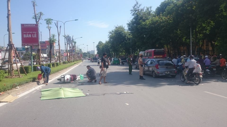 Hiện trường vụ tai nạn.