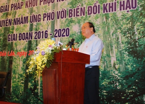 Thủ tướng chỉ đạo khôi phục rừng bền vững vùng Tây Nguyên - 2 Thủ tướng Nguyễn Xuân Phúc phát biểu chỉ đạo
