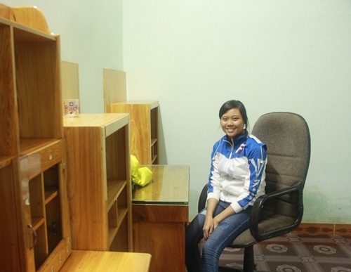 Chủ nhà trọ tốt bụng để dành nhiều phòng cho thí sinh ở miễn phí - 6 Bố trí cả bàn học cho thí sinh