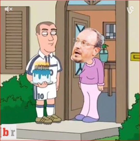 Cư dân mạng chế ảnh hài hước về sự ra đi của Benitez - 4 Zidane chúc mừng Benitez sau khi rời khỏi Real Madrid