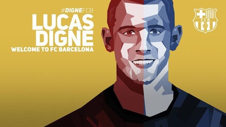 Barcelona chính thức sở hữu thêm tuyển thủ Pháp - 1 Barcelona thông báo chiêu mộ thành công Lucas Digne