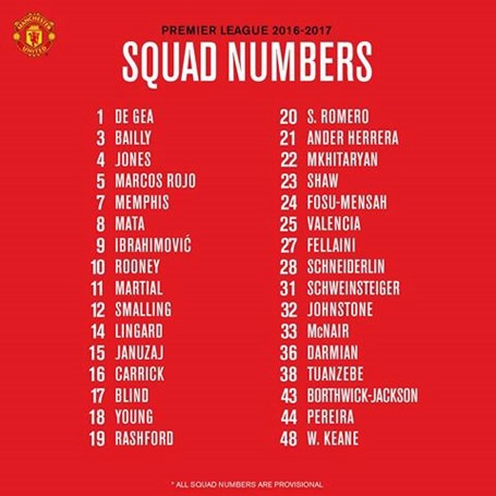 MU công bố số áo: Ibrahimovic khoác áo số 9 của Martial - 2 Số áo của MU ở mùa giải tới