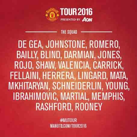 Ibrahimovic có tên trong danh sách cùng MU sang Thụy Điển - 2 Danh sách cầu thủ MU sang Thụy Điển