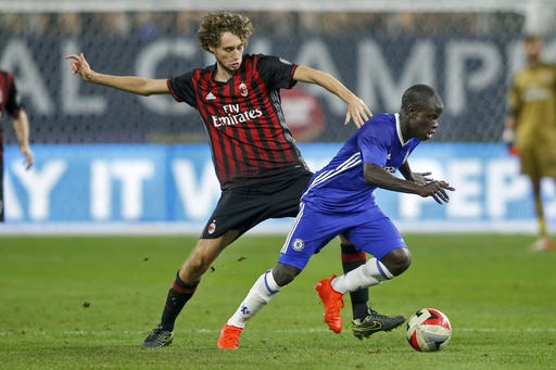 Kante ra mắt, Chelsea vùi dập AC Milan - 1 Kante ra mắt Chelsea trong chiến thắng 3-1 trước AC Milan