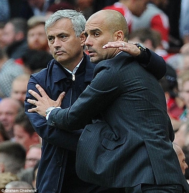 Mourinho tái ngộ Pep Guardiola ở vòng 1/8 League Cup - 1 Pep Guardiola và Mourinho sẽ chạm trán ở League Cup