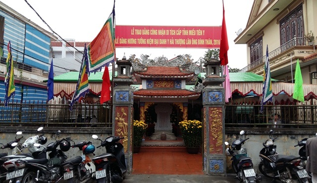 Miếu thờ các thần y tại Huế đón nhận bằng di tích lịch sử - 1 Miếu Tiên Y hiện nay ở Huế