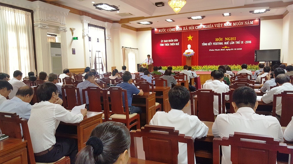 Festival Huế lần thứ 10 tổ chức vào 2018 - 3
Hội nghị tổng kết Festival Huế lần thứ 9 - 2016