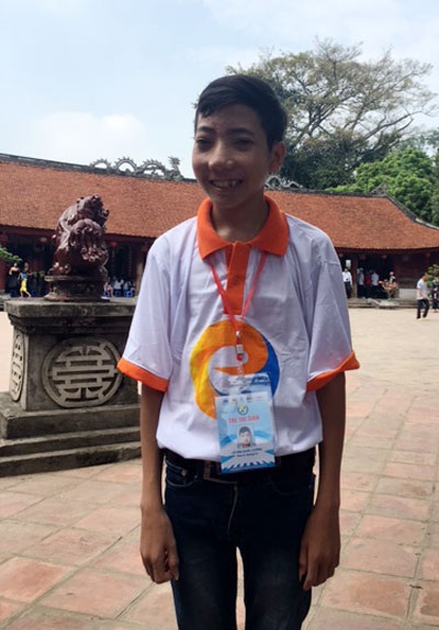 Cậu bé mồ côi đoạt giải Nhất cuộc thi “Giao thông học đường” - 1 Em Lê Văn Quốc Cường đoạt giải Nhất cuộc thi Giao thông học đường tỉnh Quảng Trị