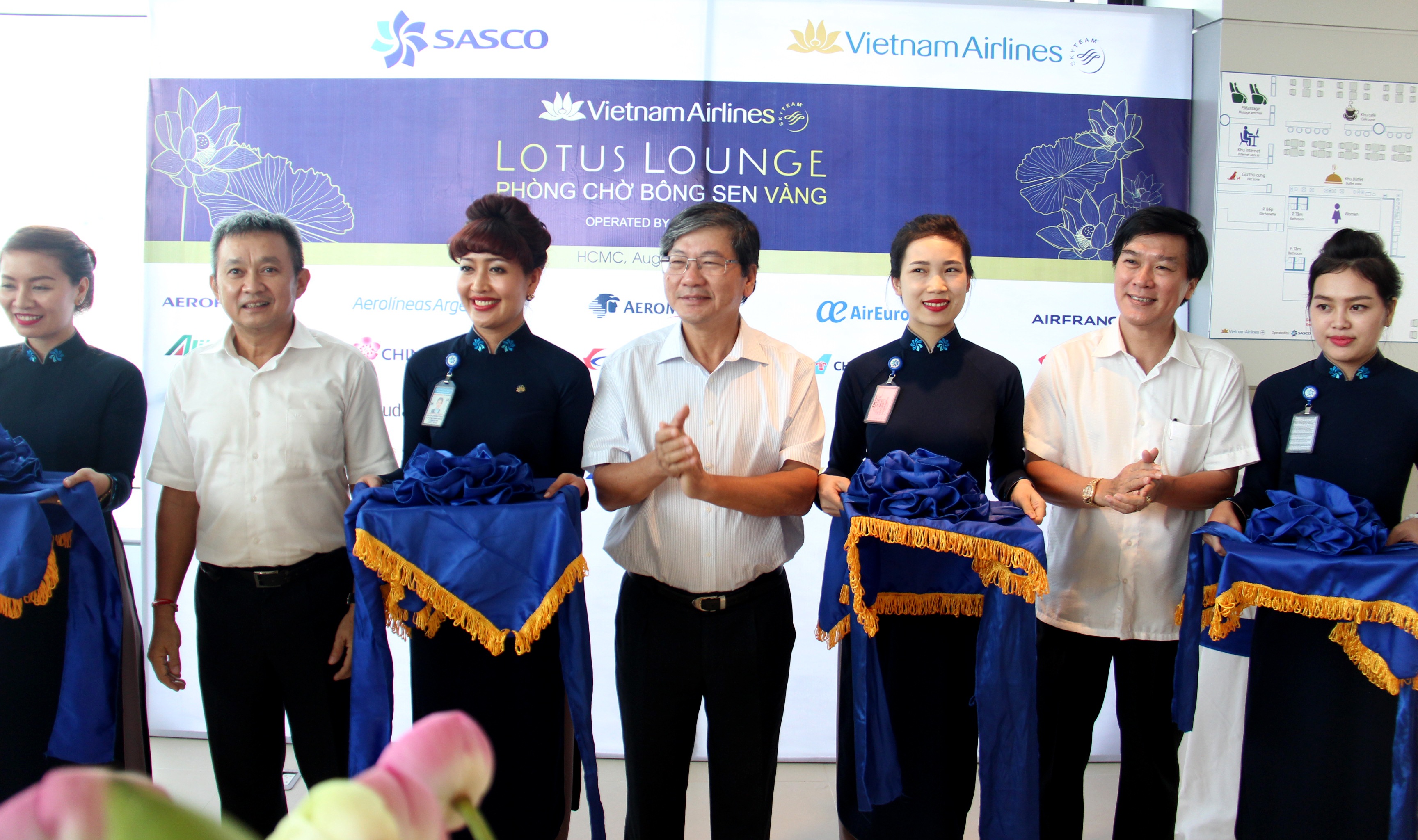 Phòng chờ Lotus được khánh thành và đưa vào sử dụng hôm 19/8