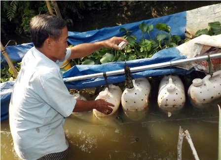 Theo ông Thịnh thì chiếc túi đựng thức ăn được cho là yếu tố quan trọng trong mô hình của mình.