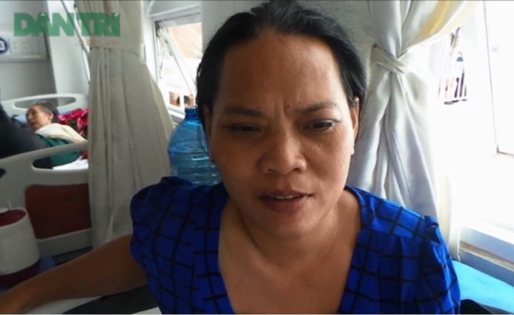 Chị Trịnh Ngọc Yến bị biến chứng nặng sau mổ tại phòng mạch Hoàng Kim