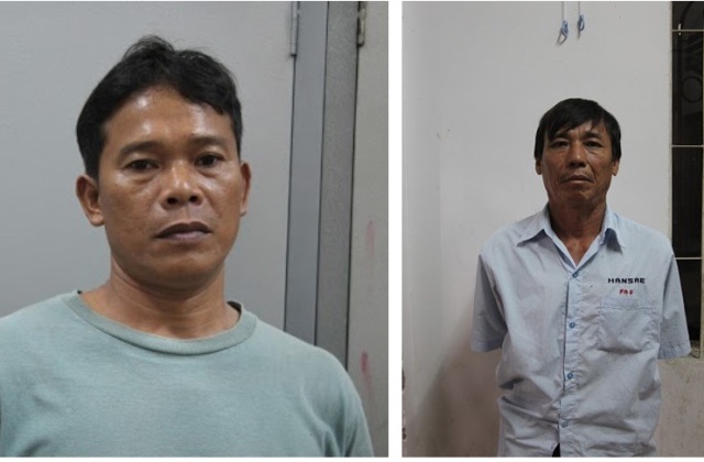 Bắt băng nhóm trộm các tiệm vàng bằng đường sông rúng động miền Tây - 2 Đối tượng Nguyễn Văn Dân và Lê Văn Dũng tại cơ quan điều tra