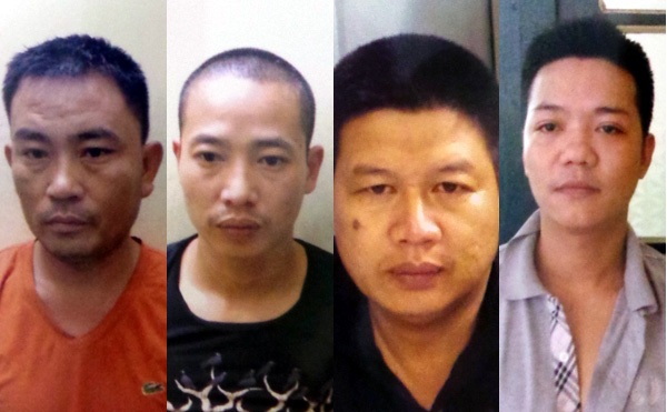 Hà Nội: Lộ diện nhóm cướp 6 tấn cáp điện như phim hành động - 2 Các đối tượng trong nhóm cướp bị cảnh sát bắt giữ.