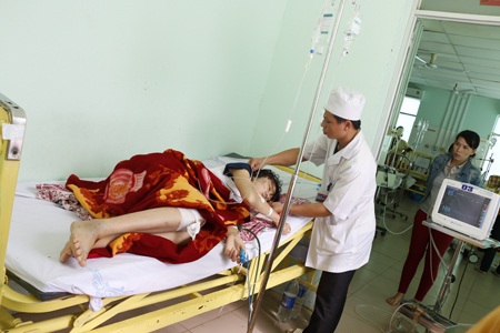 
Nạn nhân nặng nhất trong vụ tai nạn do ông Hùng gây ra
