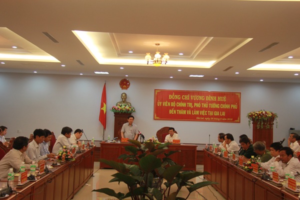 Phó Thủ tướng Vương Đình Huệ thăm, làm việc tại Gia Lai