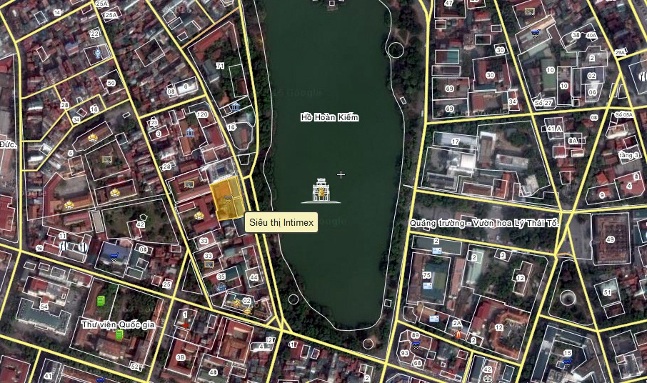 Vị trí xây khách sạn nằm cạnh hồ Hoàn Kiếm