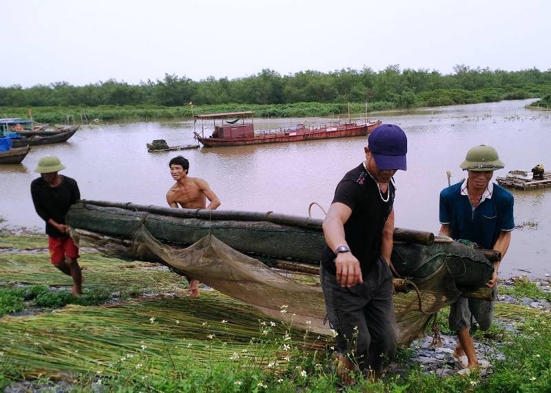 Thủ tướng phân công 3 Phó Thủ tướng đi chống bão số 3 - 1
Người dân trên địa bàn huyện Kim Sơn gấp rút phòng chống, chuẩn bị ứng phó với bão (Ảnh: Thái Bá)