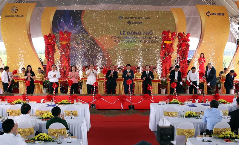 Lễ động thổ công viên hiện đại tầm cỡ quốc tế được thực hiện sáng nay