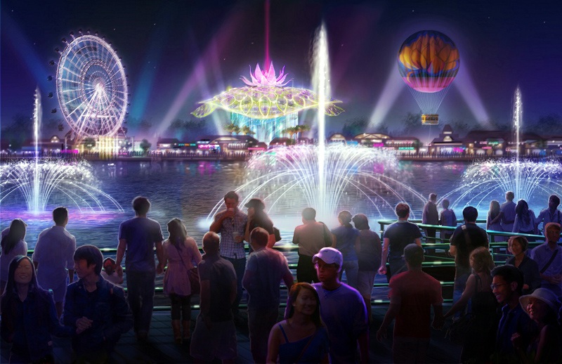 Hà Nội động thổ công viên Disneyland 4.600 tỷ đồng - 3 Phối cảnh dự án Công viên văn hóa du lịch vui chơi giải trí Kim Quy hiện đại của mô hình Universal Studios, Disneyland
