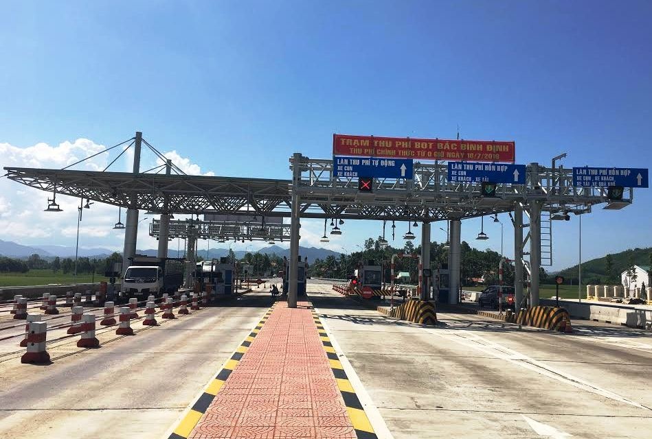 Trạm thu phí KM1148+1300 QL1, tỉnh Bình Định sẽ chính thức thu phí phương tiện từ 0h ngày 18/7.