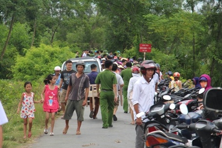 Hiện trường phát hiện thi thể của nạn nhân Oanh