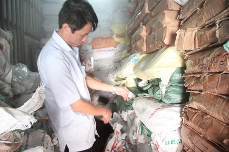 Sẽ tiêu hủy hơn 8 tấn cá nhiễm cadimi ở nhiệt độ cao - 1 Lực lượng chức năng kiểm tra lượng cá trong các kho đông lạnh