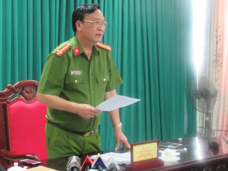 Đại tá Bùi Đình Quang, Phó Giám đốc Công an tỉnh cho biết đã quyết định khởi tố vụ án