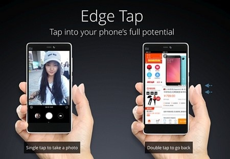 Xiaomi trình làng smartphone “bom tấn” mới và tham vọng trở thành nhà mạng mới - 2 Tính năng Edge Tap cho phép thực hiện các tác vụ bằng cách gõ vào cạnh bên của máy