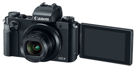 Canon trình làng bộ 3 máy ảnh compact và không gương lật thế hệ mới - 1 Canon G5 X sở hữu màn hình cảm ứng có thể thay đổi góc nhìn