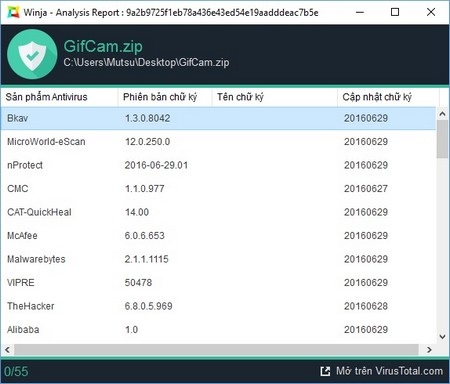 Kiểm tra “độ sạch” của file trước khi download và sử dụng trên máy tính - 4 Kiểm tra “độ sạch” của file trước khi download và sử dụng trên máy tính - 4