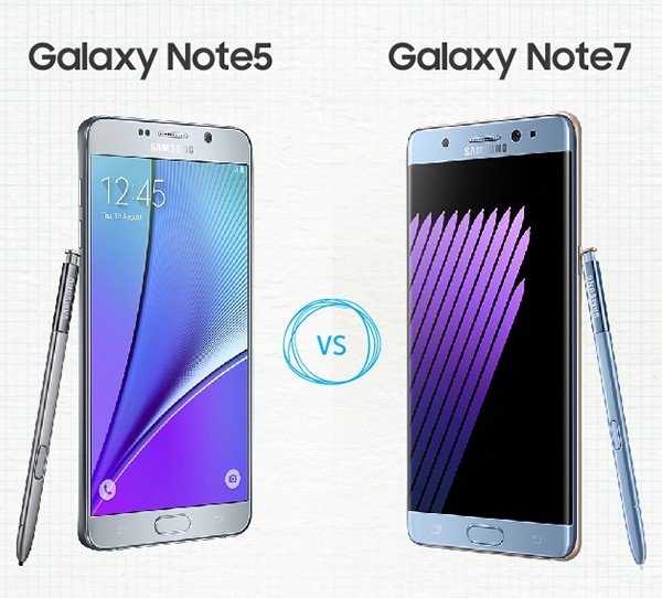 Đọ cấu hình Galaxy Note7 cùng loạt smartphone cao cấp trên thị trường - 2 Galaxy Note7 có sự tương đồng về thiết kế với Galaxy Note5 nhưng nâng cấp về cấu hình và các tính năng