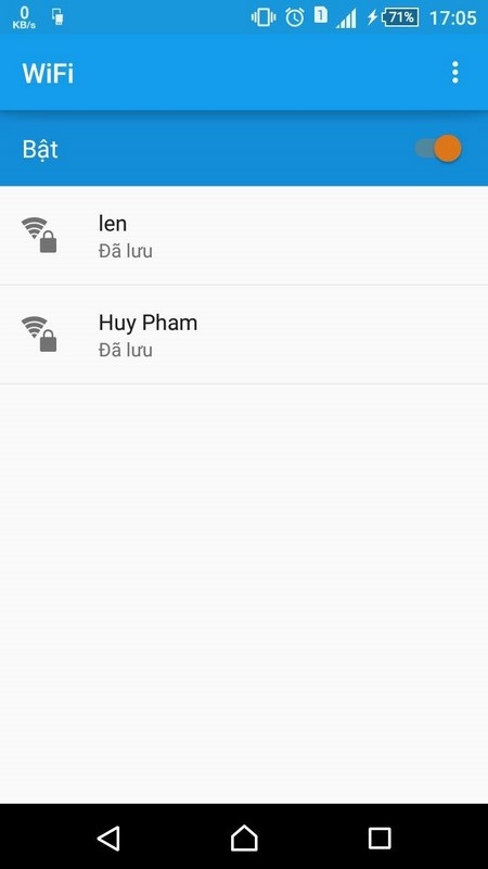 Thủ thuật phát Wifi từ laptop chạy Windows - 2 Mạng Wifi được tạo ra bởi phần mềm được các thiết bị di động ghi nhận và kết nối
