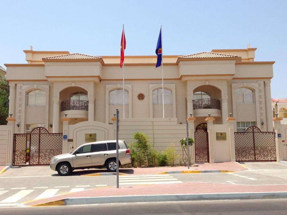 Giải cứu một phụ nữ Việt bị ép bán dâm tại UAE - 1 Đại sứ quán Việt Nam tại UAE (Ảnh: Facebook ĐSQ)