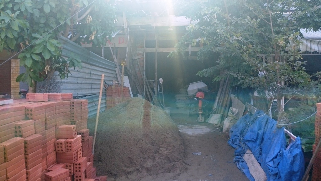 Công trình nơi xảy ra vụ tai nạn 