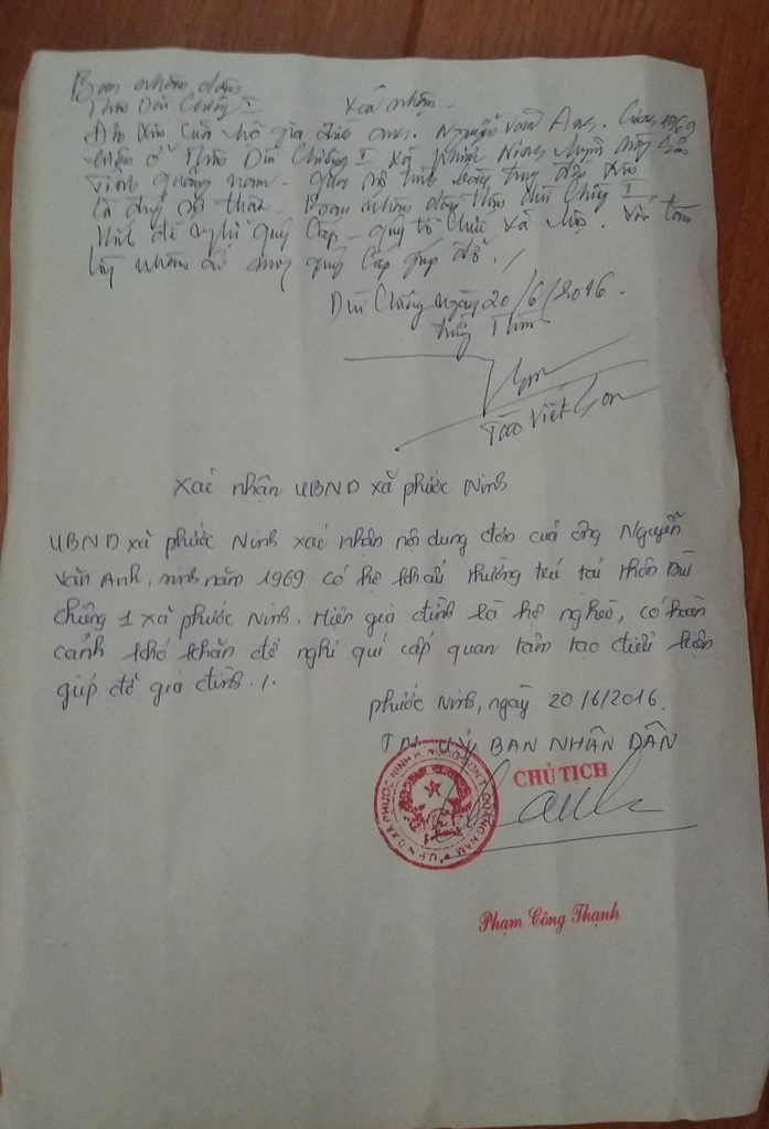 Mẹ nghèo ước có 150 triệu để ghép thận cho con - 5 Giấy xác nhận hoàn cảnh gia đình chị Em thuộc diện hộ nghèo