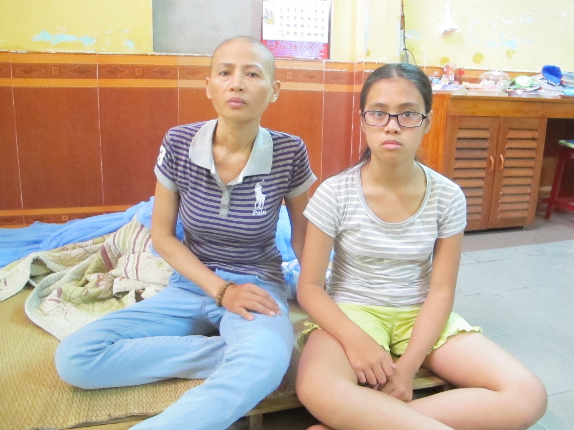 Chị Thanh và đứa con gái út