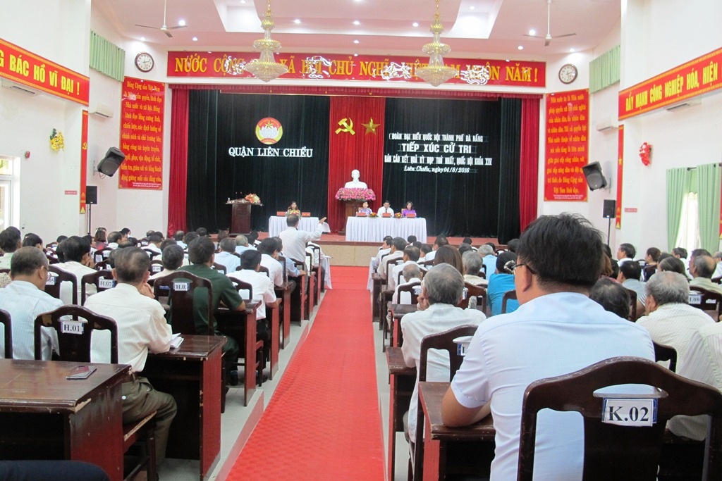 Đoàn đại biểu Quốc hội TP Đà Nẵng tiếp xúc cử tri quận Liên Chiểu 