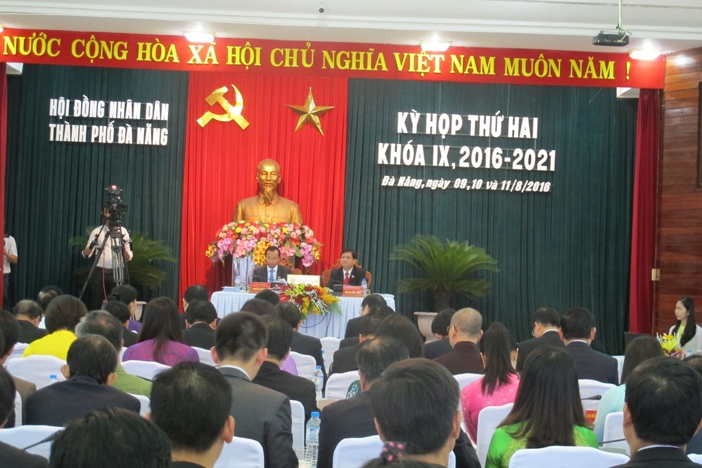 Kỳ họp thứ 2 - Hội đồng nhân dân TP Đà Nẵng khóa IX, nhiệm kỳ 2016 -2021 đã khai mạc sáng 9/8
